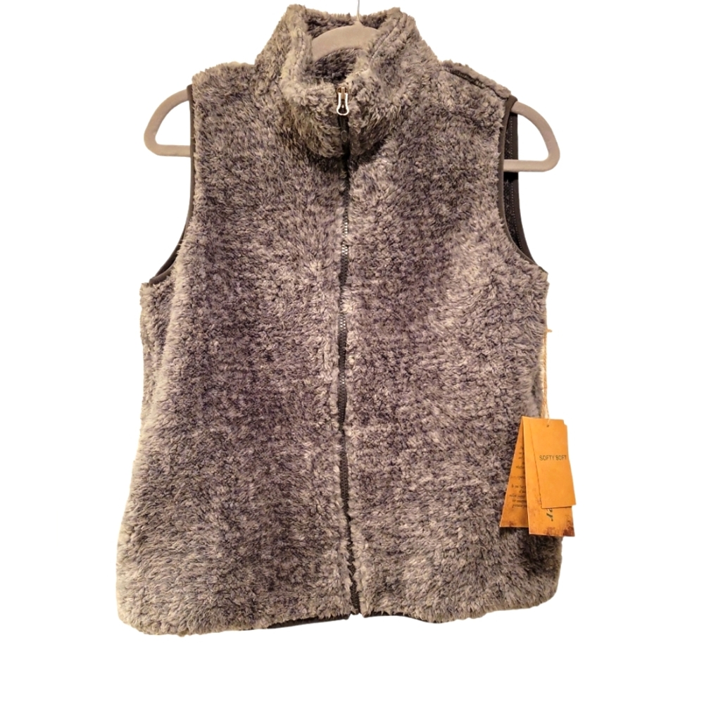 Stillwater Supply Co, NWT, Sherpa Vest, Zip Up, Collar, Front Pockets, Women's S